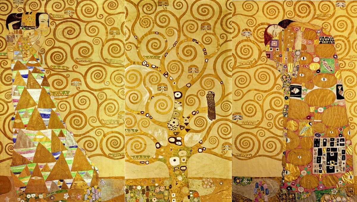 SabaDesiderata's tweet photo. “Take a circle, caress it, and it will become vicious.”

— Eugène Ionesco

🎨

Sidereus Nuncius (1610), Galileo Galilei.

The Tree of Life, Stoclet Frieze (1909), Gustav Klimt

Circles in a Circle (1923), Wassily Kandinsky.

Rhythms (1934), Robert Delaunay. https://t.co/wMhQIkNwKn