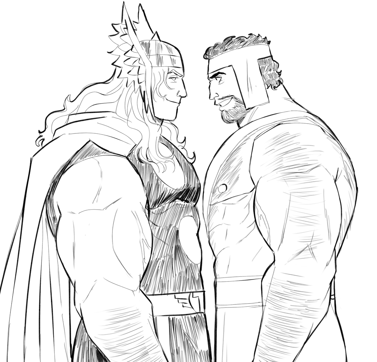 thormastersxn's tweet photo. i can draw really fast now which is nice???🤔 https://t.co/F4PQFVg69A