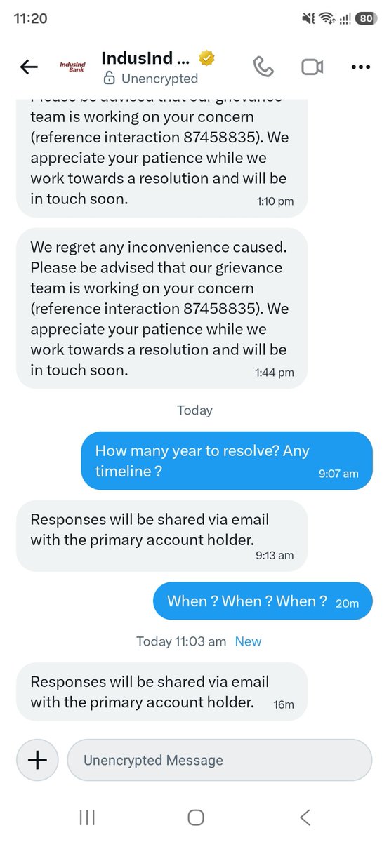 NikunjBhimani7's tweet photo. @MyIndusIndBank WTF...!!! Last 15 Days se Same Answer.koi to time-line hogi na ?
@RBI pls look into https://t.co/13uWXju5vk