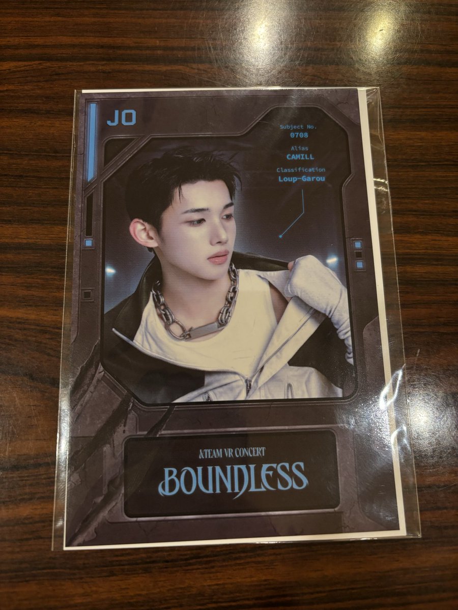 K_star1021's tweet photo. &amp;TEAM VRコンサート BOUNDLESS 交換　平日入場特典 トレカ

【譲】JO
【求】K

📮郵送希望（同日発送）

#andteam交換 https://t.co/NQLRTNWfPu