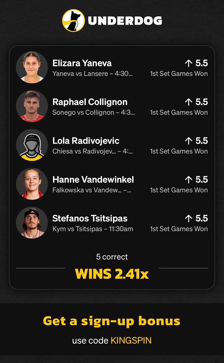 SleazyPickz's tweet photo. https://t.co/8eJqIpE5bE All research from @propsbotai  Tennis Lab See yall at the bank !!! https://t.co/7uL3TIFiKQ