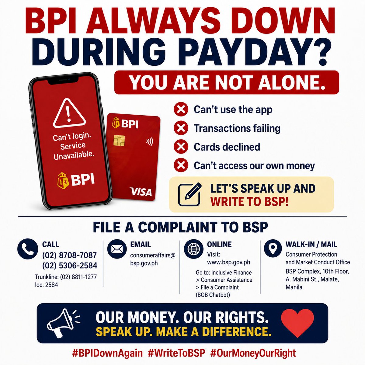 dulset7bangtan's tweet photo. @BangkoSentral Hi @bankosentral, can you pls help to look into BPI. Appreciate it! Thank you.. https://t.co/RRXsaMVOWL
