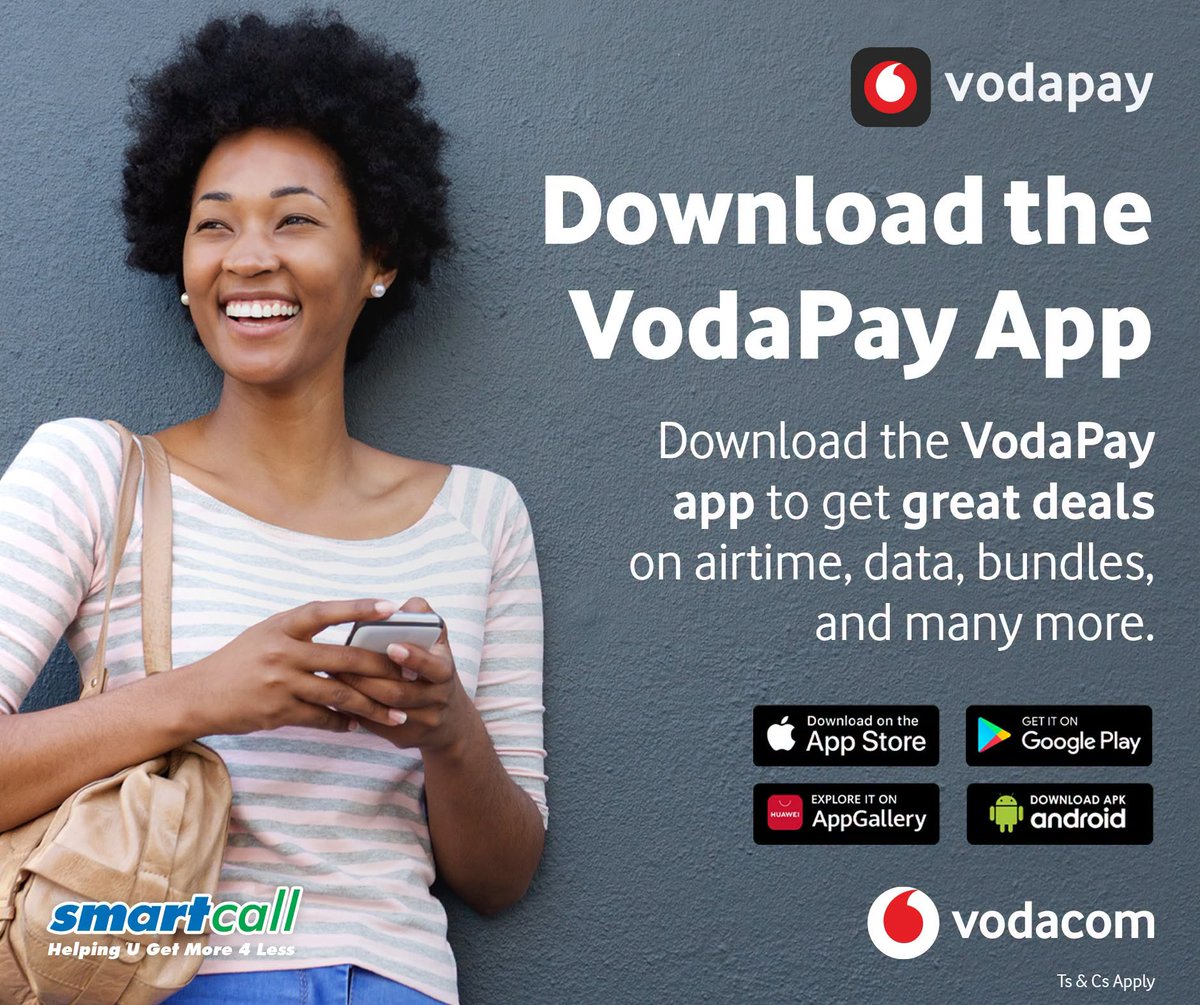 SmartcallVSP2's tweet photo. Smartcall customers get the best dealsπ· You could get a 500MB+500MB Vodacom data bundle valid for today at R17.
Use the VodaPay App to find more offers made just for you! TC's apply
#GetMore4Less #BestDeals https://t.co/fqpwfP4Gp7