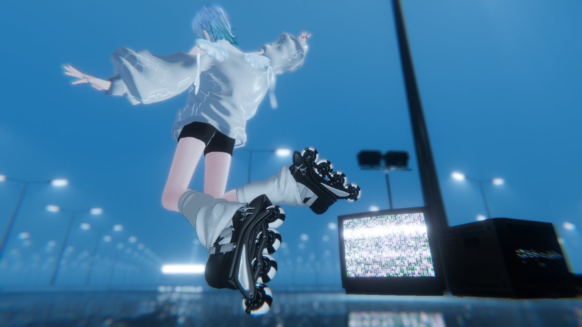 salty8dog's tweet photo. EverSlumberさんの4RC GLIDEというローラースケートが只今セール中だったので買った～！存在感があって格好良い！
碼希くんには狛乃くん用のスケートをキセテネで合わせると丁度いいなと思いました👌
# 4RC GLIDE ⊿ | #EverSlumber⊿ https://t.co/18CtsTRHXF #booth_pm
#Maki3D https://t.co/2jkGZXaVnW
