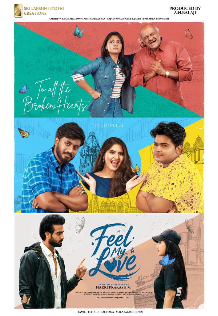 VijaySethuOffl's tweet photo. Here is the The First look Poster of Sri Lakshmi Jyothi Creations Presents #FeelMyLove 

@sLj_creations @ANBalaji6 @harriprakash92 @AadhityaBaaskar @RajAyyappamv #ayraa @Ammu_Abhirami @priyathimmesh #noblekjames @Subashthankam #MadhuSudhan #MSBaskar #cheran @AadhanKumar1978
#MS_Sathish @an_editor_ajmj @itsrrvofficial @Balamusician #lyricist_sankarakumar @mohanrajs1996 #danushnarayan @JinadhattanDM @darmaduraijeeva @GabrialJames
@PROSaiSatish
@ProBhuvan