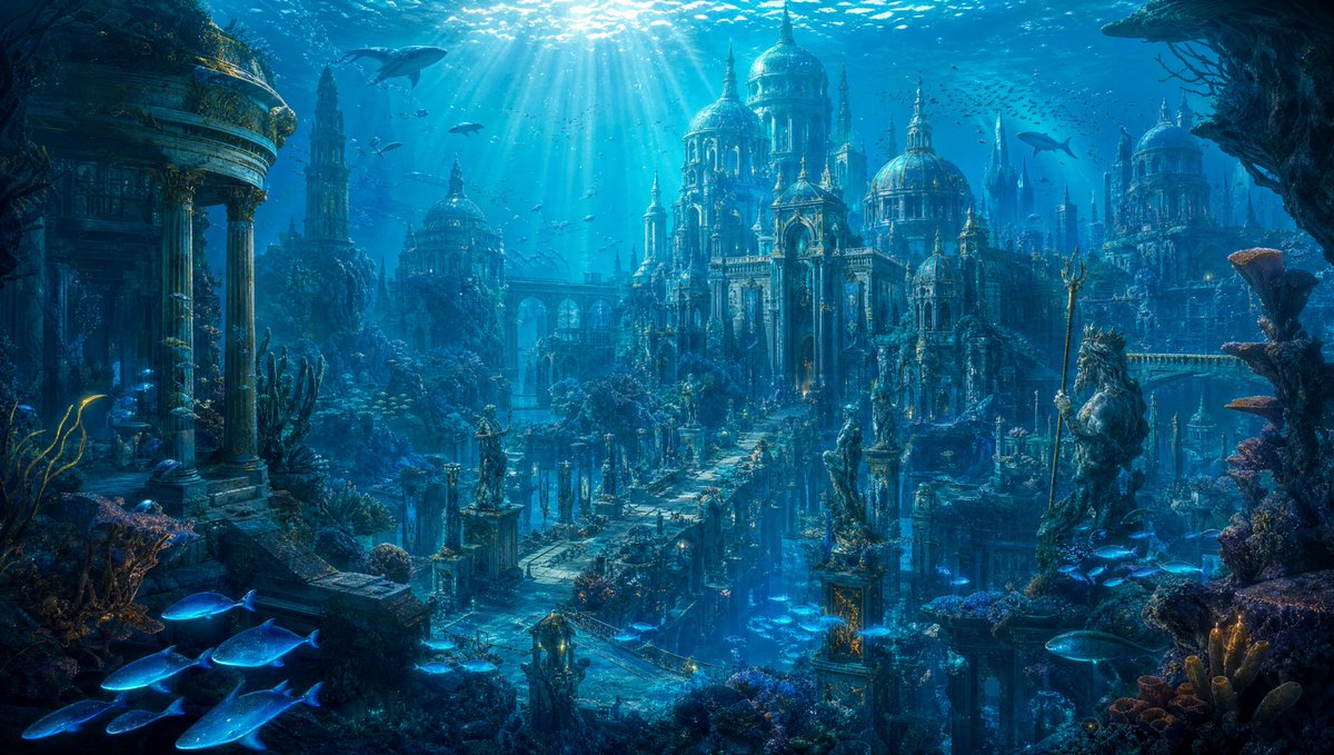 Cinematic Underwater Atlantis City