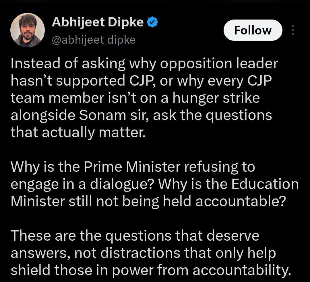 TheDecoder_3's tweet photo. Are you dumb or what, @abhijeet_dipke? Everyone wants @dpradhanbjp to resign, whether they support BJP, Congress, or any other party. But you want your so-called revolution like Nepal's youth. Yet neither you nor any CJP speaker even did a 2-day hunger strike. https://t.co/4GtEXhrUW7