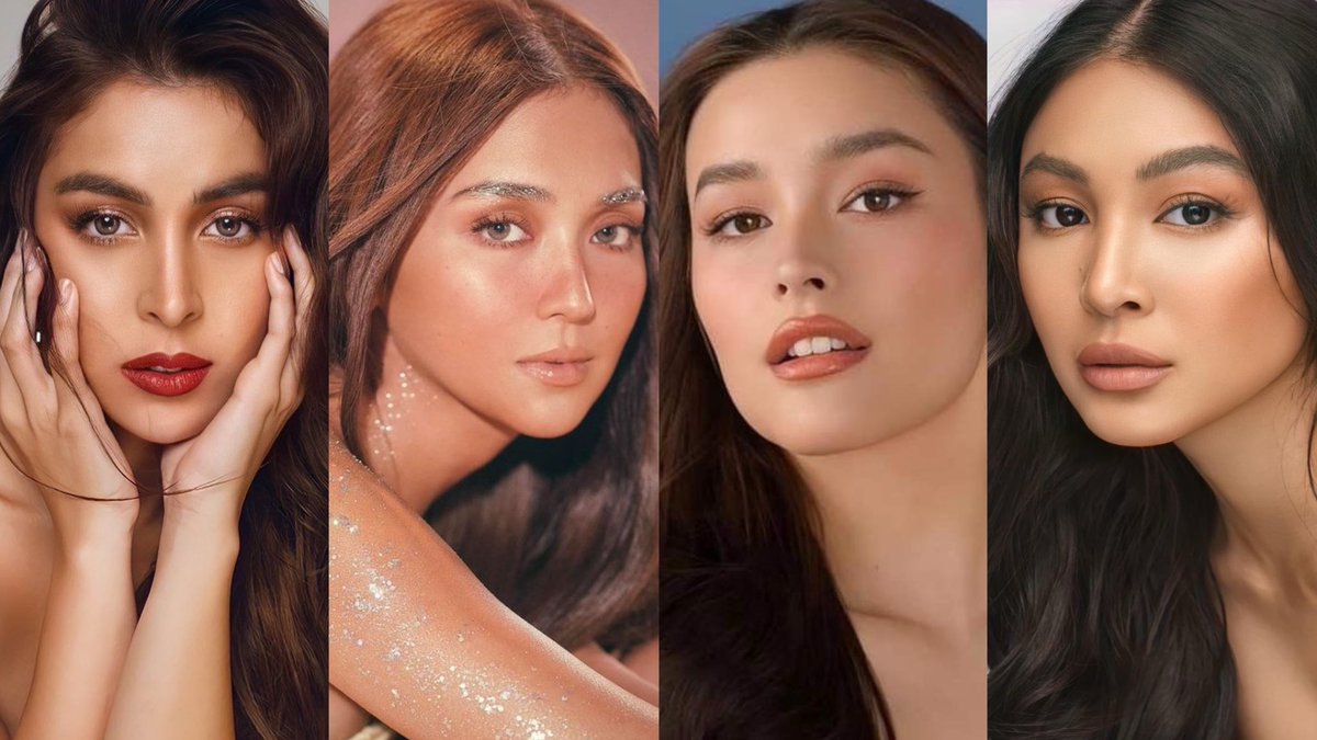 scorpiolustre's tweet photo. choose your abs-cbn generational queens: 

2020s - belle, xyriel, andrea, francine 
2010s - julia, kathryn, liza, nadine 
late 2000s early 2010s - erich, sarah, maja, kim 
2000 - angel, angelica, anne, bea https://t.co/lqUtmH2nsf