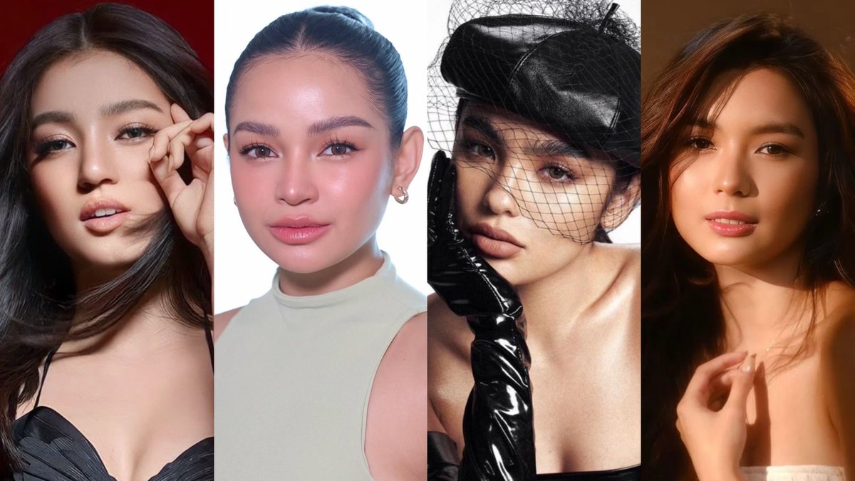 scorpiolustre's tweet photo. choose your abs-cbn generational queens: 

2020s - belle, xyriel, andrea, francine 
2010s - julia, kathryn, liza, nadine 
late 2000s early 2010s - erich, sarah, maja, kim 
2000 - angel, angelica, anne, bea https://t.co/lqUtmH2nsf