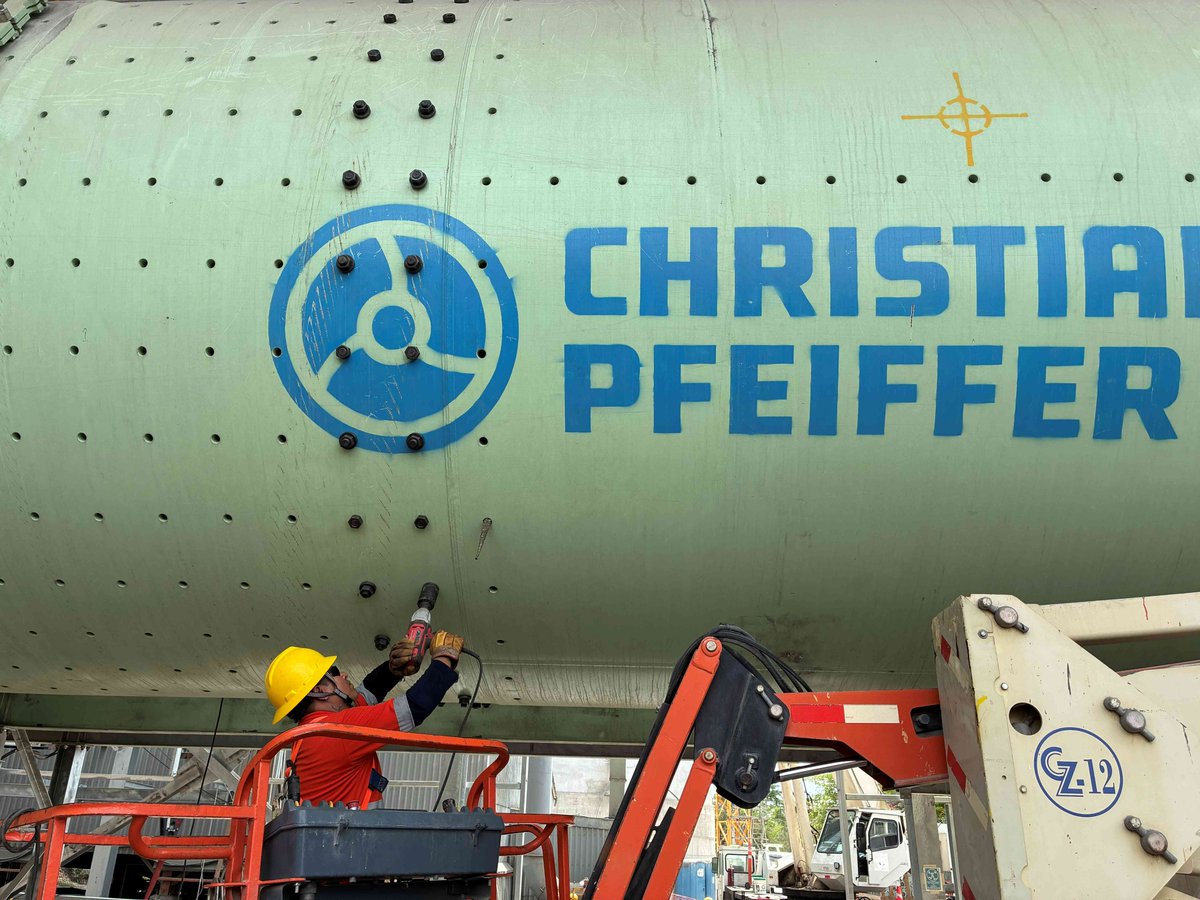 CPfeiffer_1925's tweet photo. From commissioning to reliable operation.

A recently commissioned ball mill is now running smoothly and delivering the expected process results, reflecting the value of technical expertise and close customer collaboration.

#ChristianPfeiffer #ChallengeAccepted #BallMill https://t.co/9QV7dZJJir