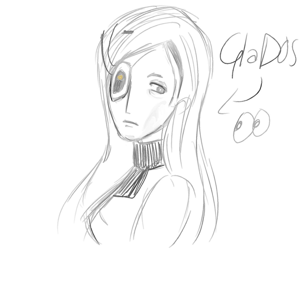 strawberreliy's tweet photo. omgggg,,, hace muxho q no posteo les regalo una linda glados humanizada porq si https://t.co/hjRODBCQjD