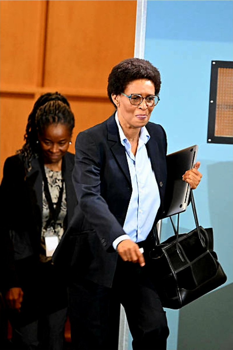 D_Molatoli's tweet photo. This is an appreciation post for Advocate Mahlape Sello SC. In recent months she has been the most hardworking Evidence Leader, leading a lot of witnesses that have appeared, but also mentoring and assisting the younger Advocates when it's their turn to lead evidence. I don't know what she takes to maintain such a sharp mind, her energy is at peak from 9h30 till 5pm. 😅 No nonsense, zero tolerance attitude to lies of course. You'll hear it in her tone when you are trying to play tricks. She can almost scream. 😂

Ma'am we honour you. You have served the nation, from the days of Marikana Inquiry, Zondo Commission, Phalaphala Section 89 Panel, and now the Madlanga Inquiry. God Bless you and your family Mme Sello. South Africans love you. Re a leboha. 🙏🏽❤️🇿🇦💐
