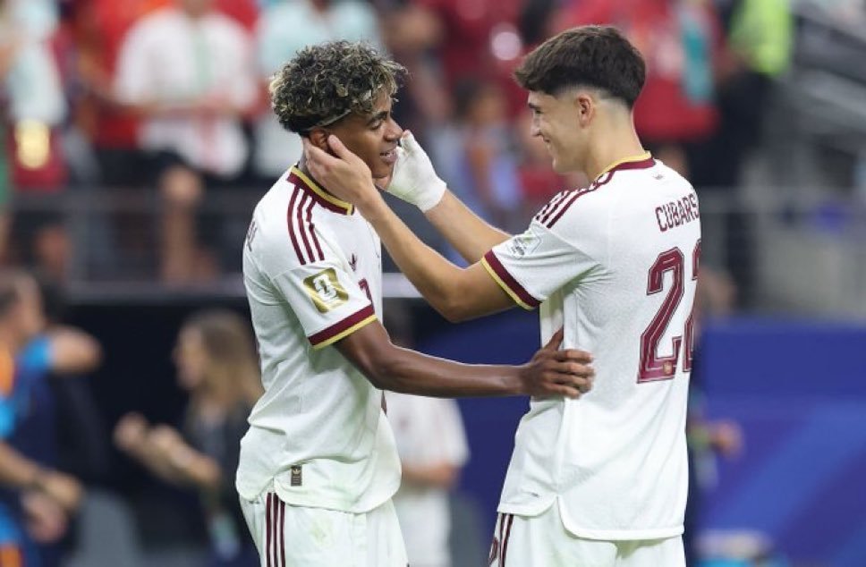 _Kharleeq's tweet photo. @FabrizioRomano Cubarsi and Yamal arguing about who owns Mbappe more https://t.co/zZIUmSRGKL