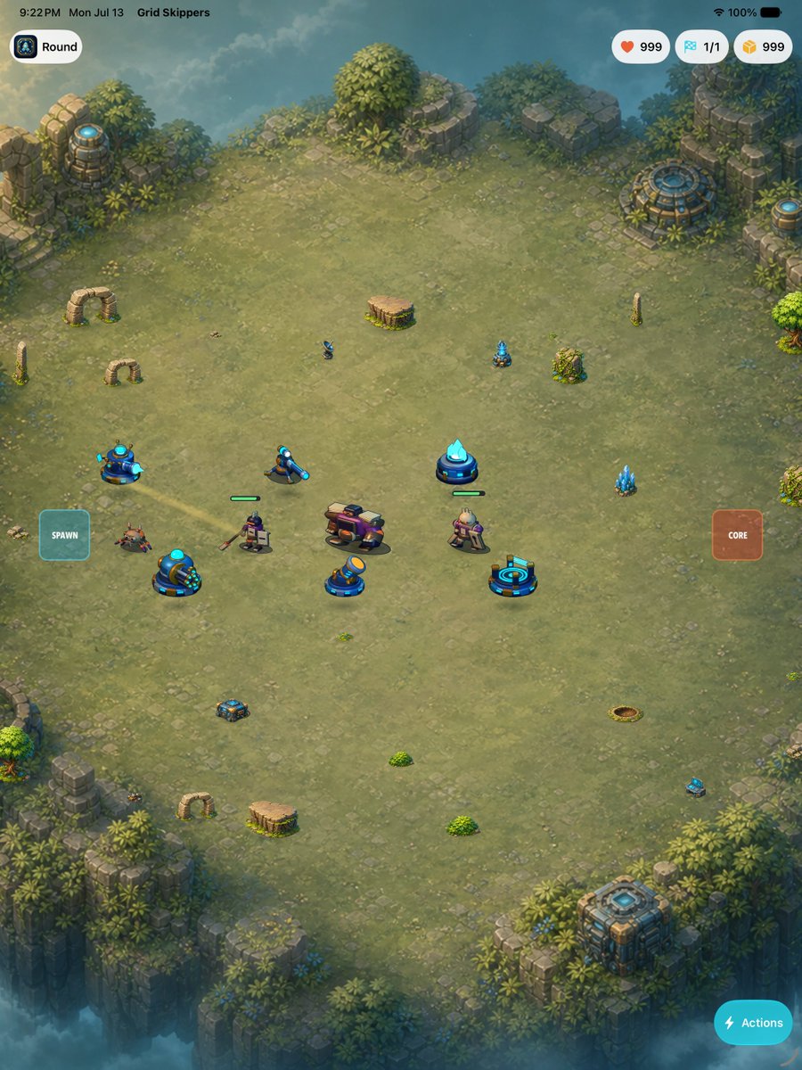 JonBMcGuire's tweet photo. @thsottiaux I am building a fun tower defense game. 5.6 Sol has been great an implementing some new IOS 27 stuff I have been trying out. https://t.co/thGOi9Ue1G