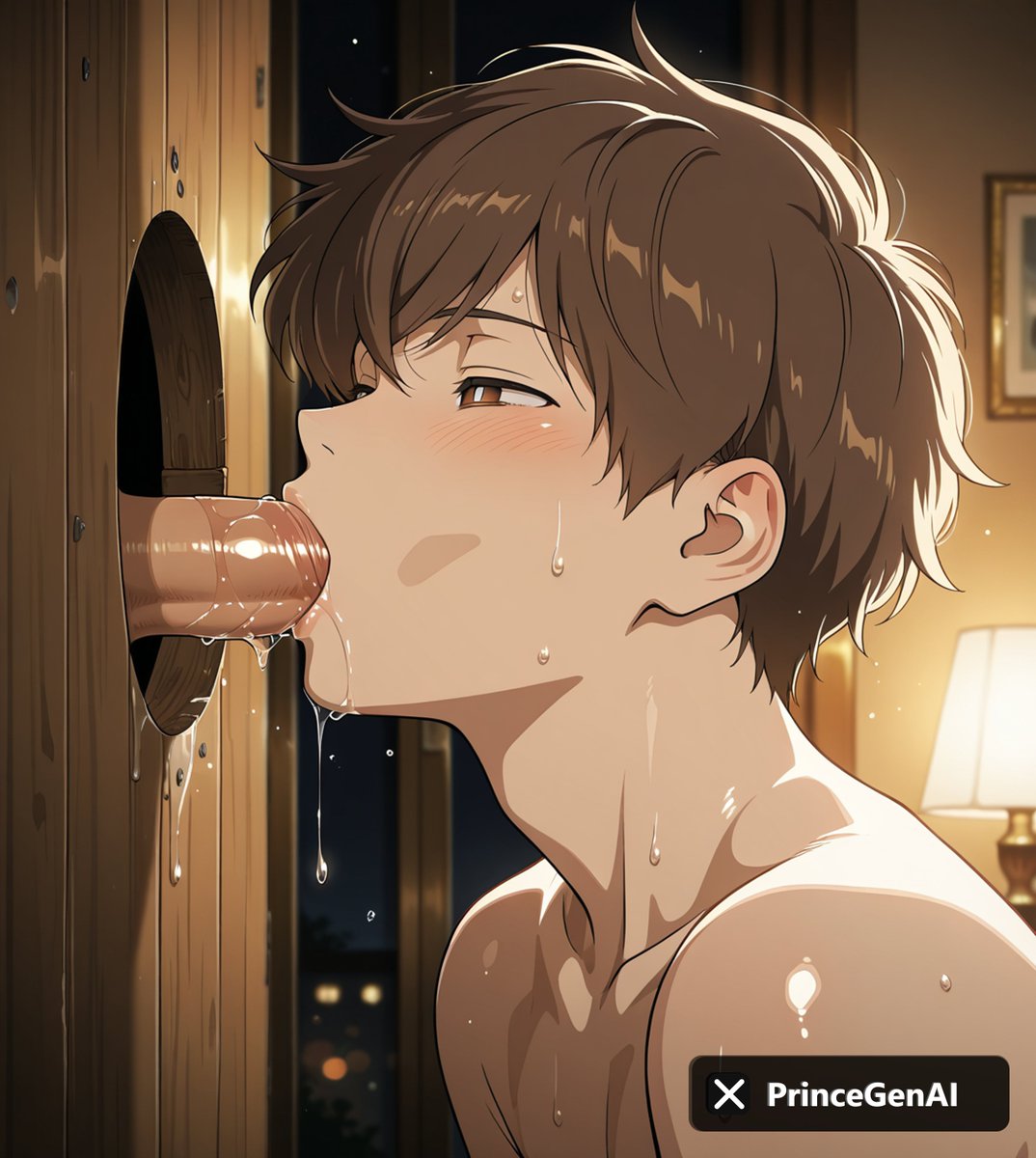PrinceGenAI's tweet photo. Hirose Aiki is getting extra naughty tonight… These are just the first juicy previews from the full 30-image set! 💦 Dropping on Patreon this evening — available from Tier 1 and up!  Who’s ready to see the whole thing? 📷
Link above!
#HiroseAiki #GoForItNakimura #Yaoi #NSFW #GloryHole