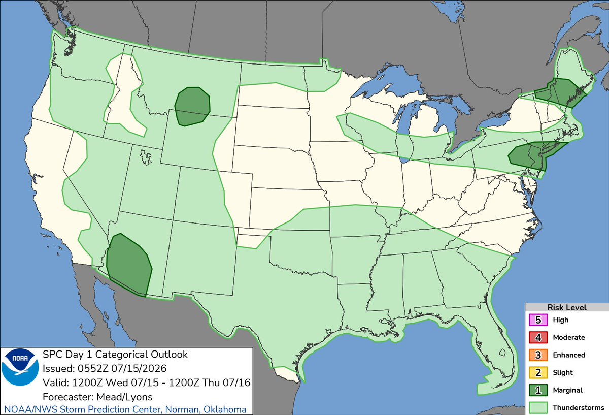 NWS Storm Prediction Center tweet media