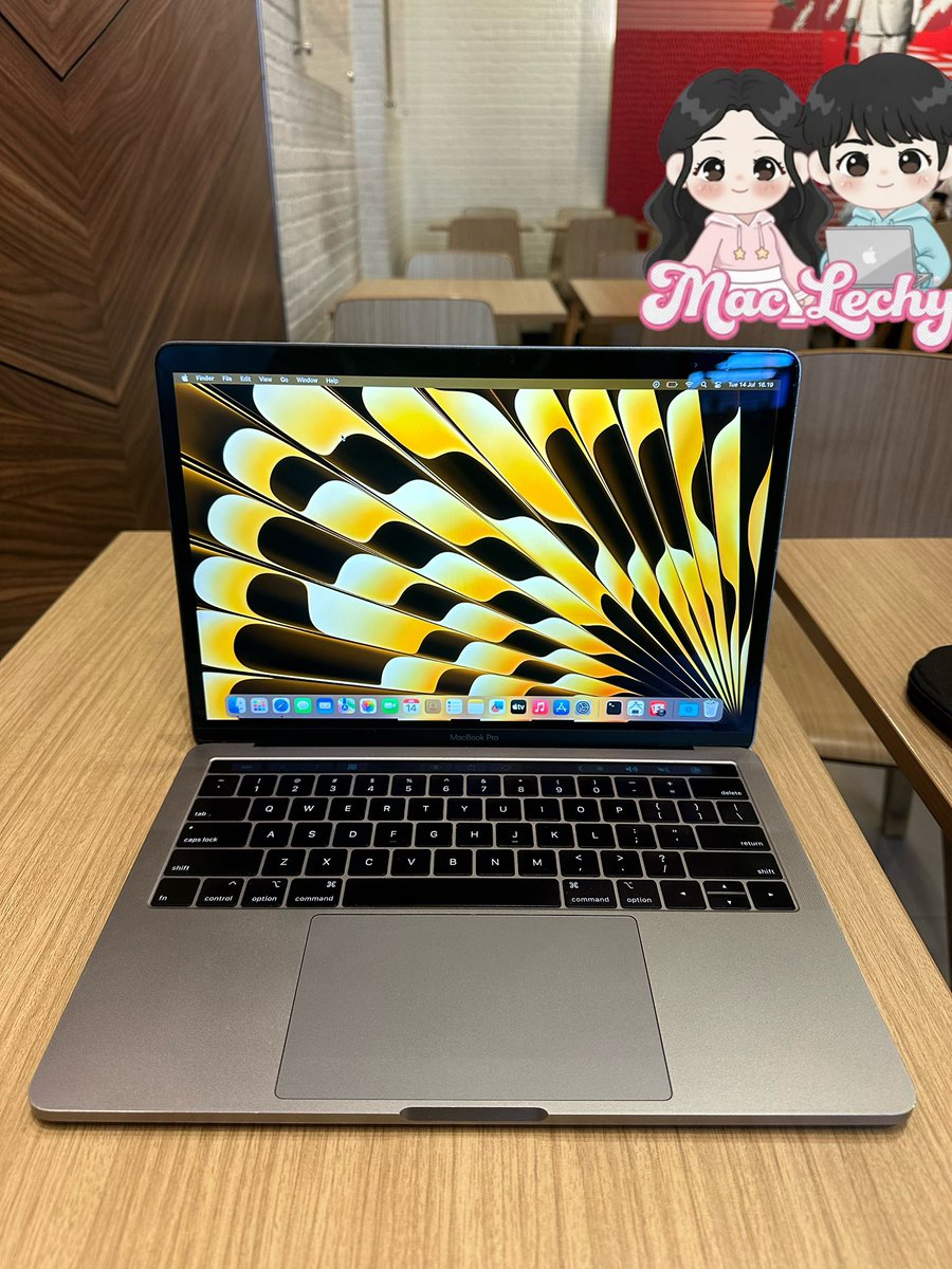 Mac_Lechy's tweet photo. Macbook Pro touchbar 2019 i5 ram 16 GB SSD 256 gb 4 Thunderbolts

6.000.000 jt NETT

✅Baterai cc service awet 3-5jam 4752 MAH 
✅Minus salah 1 port tidak bisa,3 lainnya normal bisa
✅Fungsional lain Normalsemua
✅Kelengkapan Unit Charger Free Tas&amp; Office

t. wts Macbook pro 2019 https://t.co/hihwtscjUk