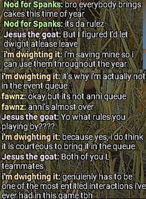 PlZZAWHAT's tweet photo. #𝐃𝐖𝐄𝐄𝐓⠀i wish that i could laugh off players in the game who are this entitled but this is just a genuinely upsetting experience imo. this duo decided not to play out the match with us at all whatsoever because we didn't have any offerings equipped for anniversary... + https://t.co/4N0IcKfP4Y