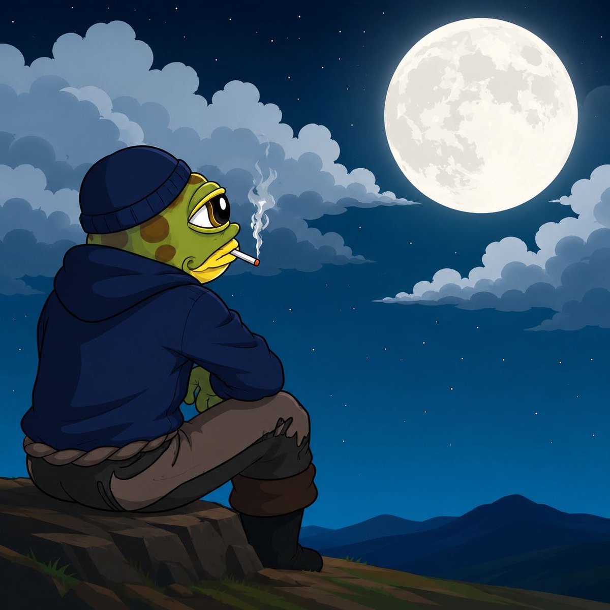 HoppyTheFrogX's tweet photo. Plotting in silence. 🐸 https://t.co/8Gsz656tQ4