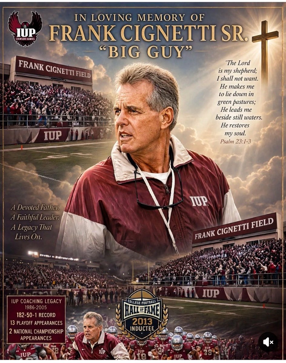 FrankCignetti's tweet photo. @IUPfootball Standard of Excellence: Faith-Family-Football https://t.co/8nuz73pbF4