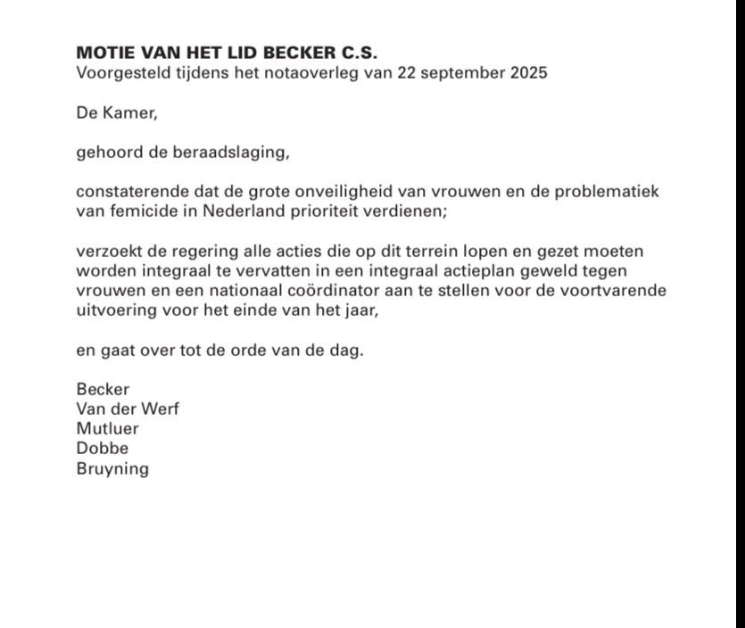 bentebecker's tweet photo. Vrouwen moeten beter beschermd worden tegen geweld en plegers moeten aangepakt. 

De Kamer nam ons voorstel aan voor een Nationaal Coördinator Geweld tegen Vrouwen.👇🏼Deze week is de coördinator eindelijk aangesteld.

De @vvd zal scherp volgen of nu snel resultaten geboekt worden! https://t.co/9G9ynq8H3z