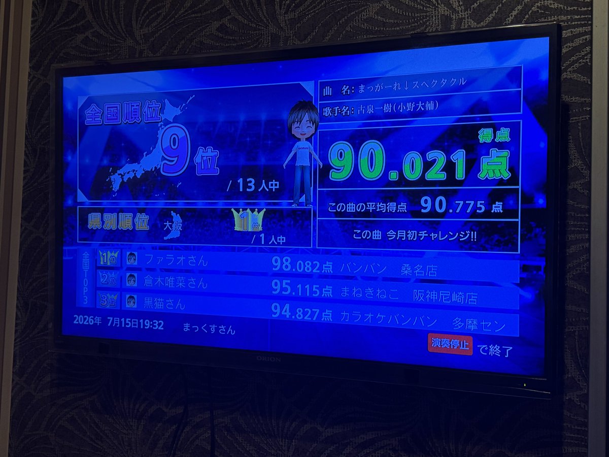 週末のカラオケに向けて練習🎤