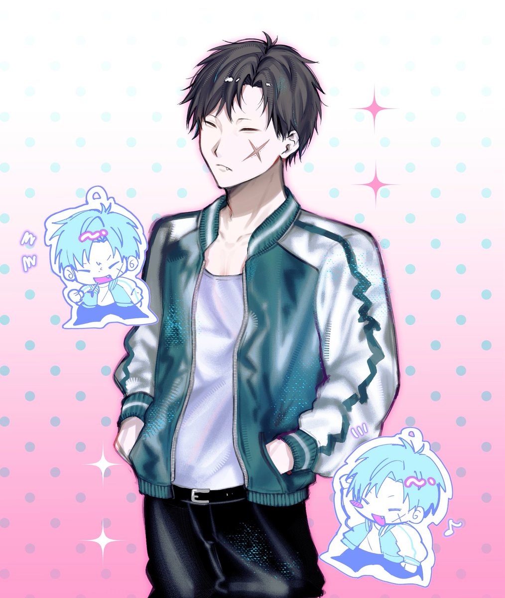 eevvggl's tweet photo. ⚠︎︎等身 衣装髪型捏造
スカジャンtbt見た��て描いたけど原型留めてなくて、ゴメン 🐶 https://t.co/mm8OPXXhDv