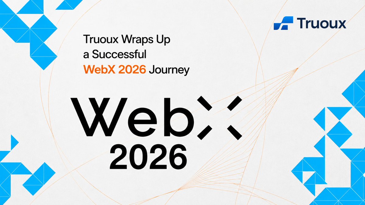 Truoux's tweet photo. 🎉 Truoux has successfully wrapped up its #WebX2026 journey!

Thank you to every partner, developer, and industry pioneer who met with us in Tokyo. These two days were filled with cutting-edge inspiration and profound industry insights. We look forward to working together to build a more vibrant future!

🔗 Stay tuned for more exciting highlights coming soon.

#Truoux #Web3 #WebX