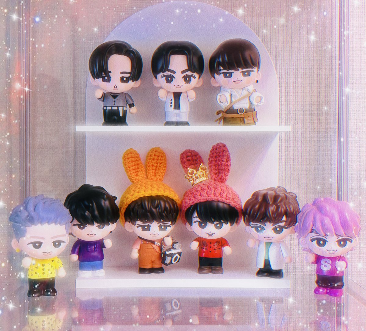 Saopimaru's tweet photo. 遂に我が家にも9人揃った☃️💕
可愛い( ˶´♡`˵ )
ひな壇買ってあげるからね➰🌼
全員にお揃いのうさ耳帽子作ってあげよ ·͜· ᕷ
9人の天使ちゃん達にお洋服作ってあげるの楽しみだなぁ૮ ܸ.  ̫ .ܸ ა💕 https://t.co/wEiX0SSq6m