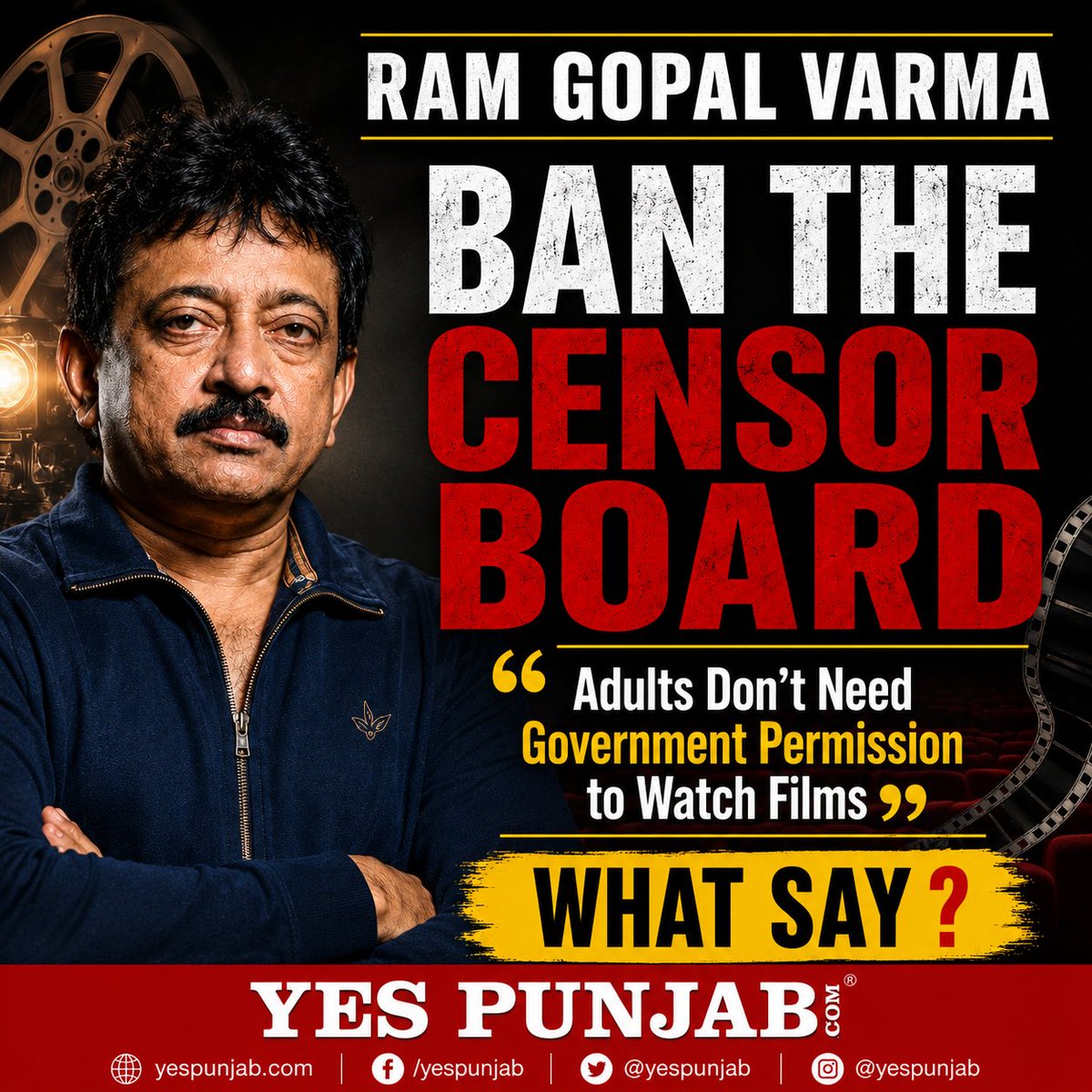 yespunjab's tweet photo. @RGVzoomin
#RamGopalVarma #BanTheCensor #Censorship #FreedomOfExpression #FreeSpeech #IndianCinema #CBFC #Movies #WhatSay #YesPunjab https://t.co/vhHe6DqPbI