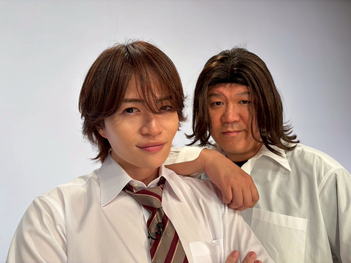 nanka_omo's tweet photo. 明日７月１６日（木）２４時２０分からは

見破レストラン👀
#生見愛瑠 さんvs #近藤春菜 さん 後編！

前回めるる さん＆長谷川さんコンビに騙されまくった
春菜さん＆風磨さんコンビ！逆襲へ🔥🔥

そして皆様、風磨さんと長谷川さんの
制服姿での写真をお届けです

#菊池風磨
#長谷川忍
#見破レストラン
#許せない飯
#何かオモシロいコトないの？