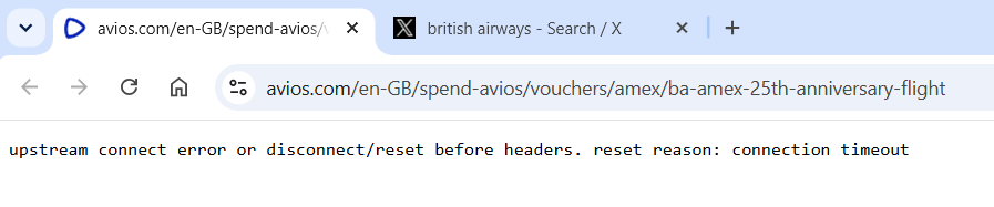 stever999's tweet photo. Classic... Site has crashed @British_Airways @AmexUK #RewardFlight #AnniversaryFlight https://t.co/YQ1GGRoKYA