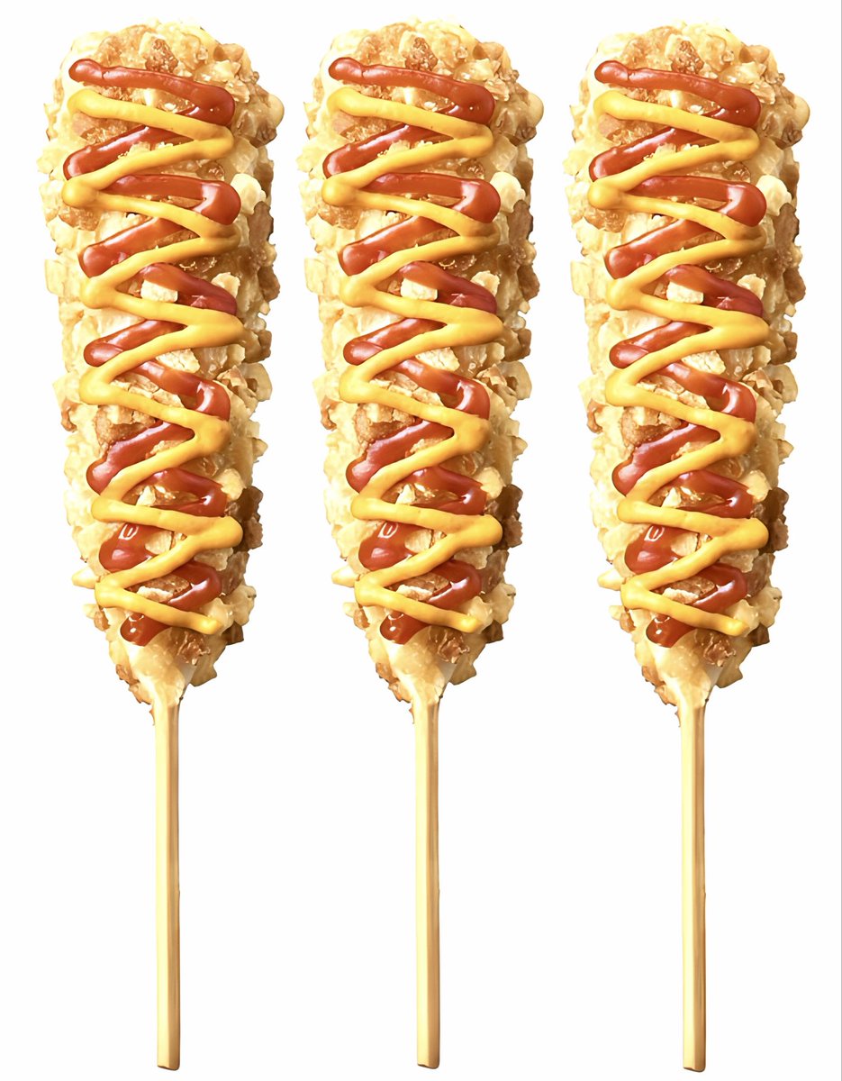 gourmetroad5's tweet photo. ７月１７日(金)よりミニストップから、ポテトを細かくカットした衣のザクザク食感！先端にはのびーるチーズ、根元にはジューシーなソーセージが入った「ザクポテチーズハットグ」が新発売されます✨
https://t.co/kznhh2pE9v https://t.co/fcIkeOjTw5