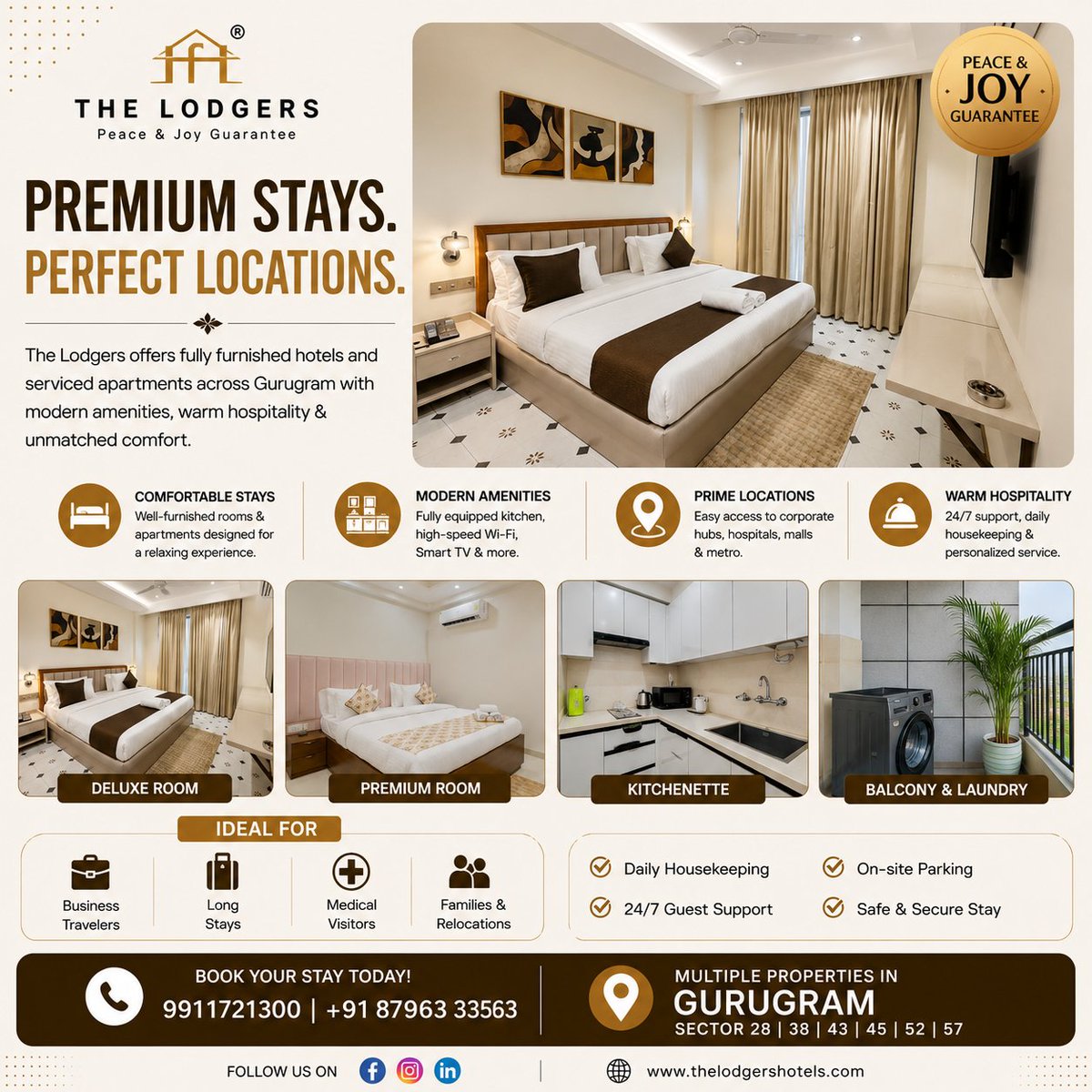lodgers_the's tweet photo. Looking for a place that feels just like home—but with the comfort of a premium hotel? Welcome to The Lodgers, where every stay is crafted with comfort, elegance, and exceptional hospitality.

#TheLodgers #Gurgaon #servicedaccommodation #studio #hospitalityindustry #HotelStay https://t.co/NI8KLJBIko