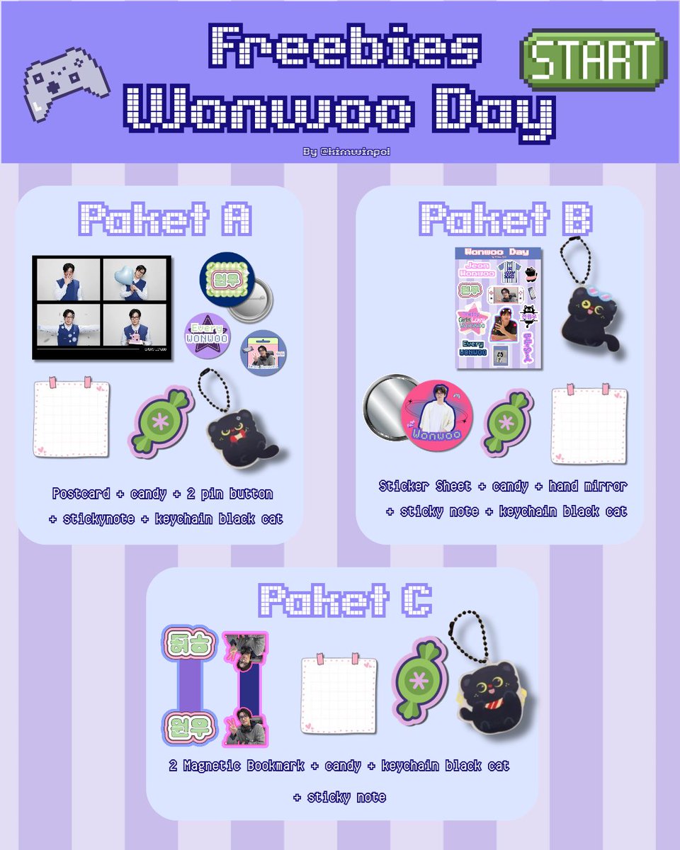 kimwinpol's tweet photo. ⭐Freebies Wonwoo⭐

Dalam rangka menyambut ultah ku dan wonwoo di bulan yg sama. Aku mau berbagi 🫰🏻

Boleh co kapan saja, selagi stock masih ada 🫶🏻

Jangan lupa baca rules yaw 🥰

Link : https://t.co/EYoP4CJLTH https://t.co/yj6ZhvNIkT