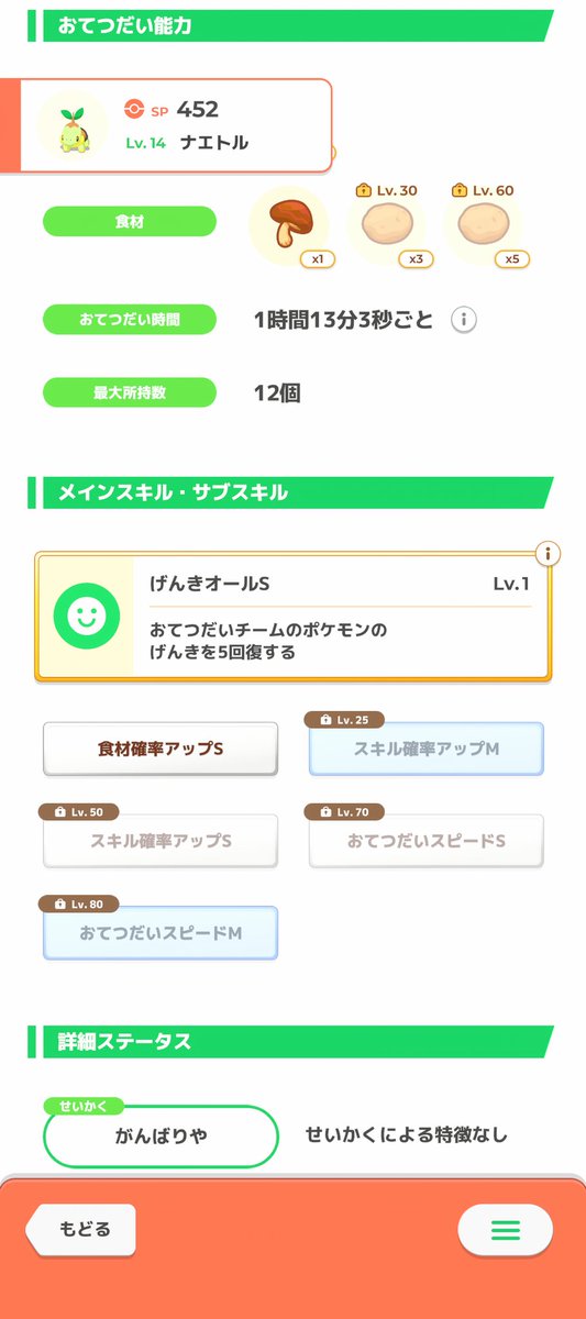 bell_pokesleep's tweet photo. #ポケスリ3周年をみんなで 

ポッチャマ始めましてっ！
でも捕まえるのはナエトルっ！！

いやっこれ…かなり強いと思うけどサナもいるし5ゲージならもう少し頑張りたいのでした🍀 https://t.co/x1X5yGMPaW
