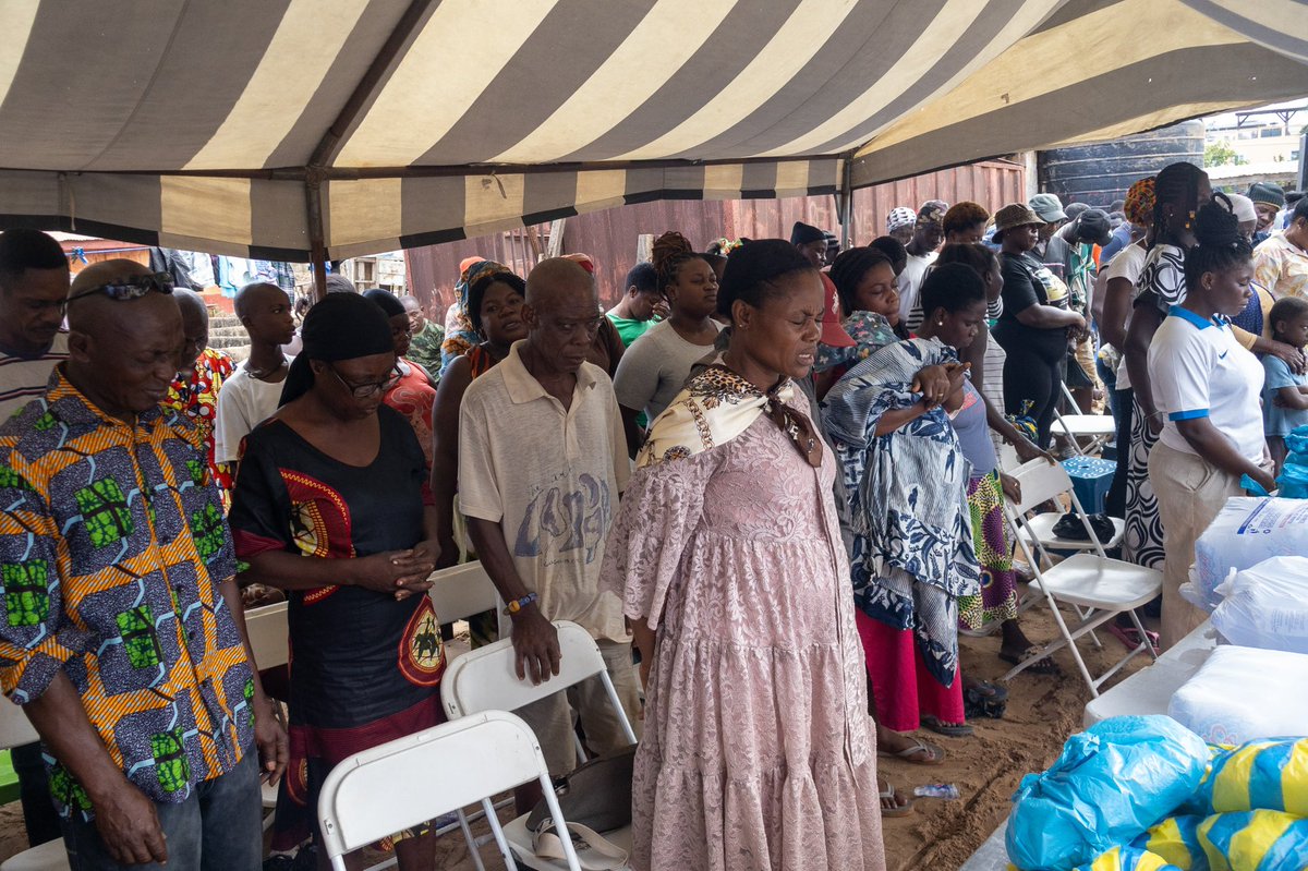EezzyGroup's tweet photo. Prophet Isaiah MacWealth shared words of hope, encouragement, and prayer, reminding every survivor that they are not forgotten.
Together, we continue to serve with compassion.
#FloodRelief #OneSoundCharity #EezzyGroupFoundation #HopeInAction #Ghana https://t.co/wA8m0l1aQa