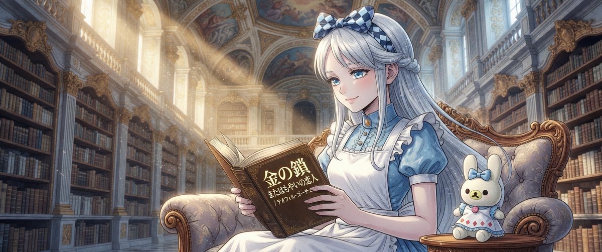 Part2Sugar's tweet photo. もし俺がこれをインクで紙に定着させたら、読者は息をすることすら忘れる……!)
ここまでは、彼のいつもの「創作欲」100%だった。 ——しかし、1秒後。
シュガーがふと本を手に取り、そのページに視線を落として小さく微笑んだ。
#図書館出会い
#AliceCore
#岸辺露伴
#ジョジョ
#8歳露伴
#Sugar
12/49 https://t.co/CgMDHDeFGL