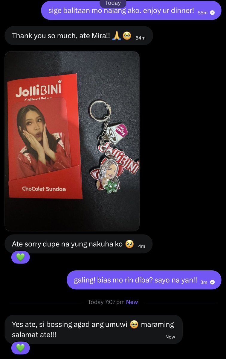 cintacole's tweet photo. reason why i love doing this jollibee pc hunt even if i'm far away. kesa masayang ang pagkain ibibigay ko nalang sa blooms, nabusog pa sila. BINI really made me a better person ❤️ a core memory! #JolliBINI https://t.co/oIcjLPUKli