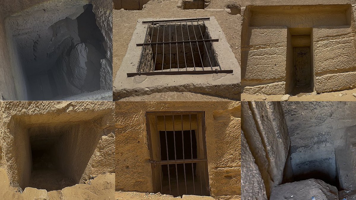 TheProjectUnity's tweet photo. There is nothing underneath the Giza Plateau. 

They just have countless blocked/barred entrances leading underground as a joke. 

It's all explained in Zahi's book. https://t.co/mkZ80loBp3