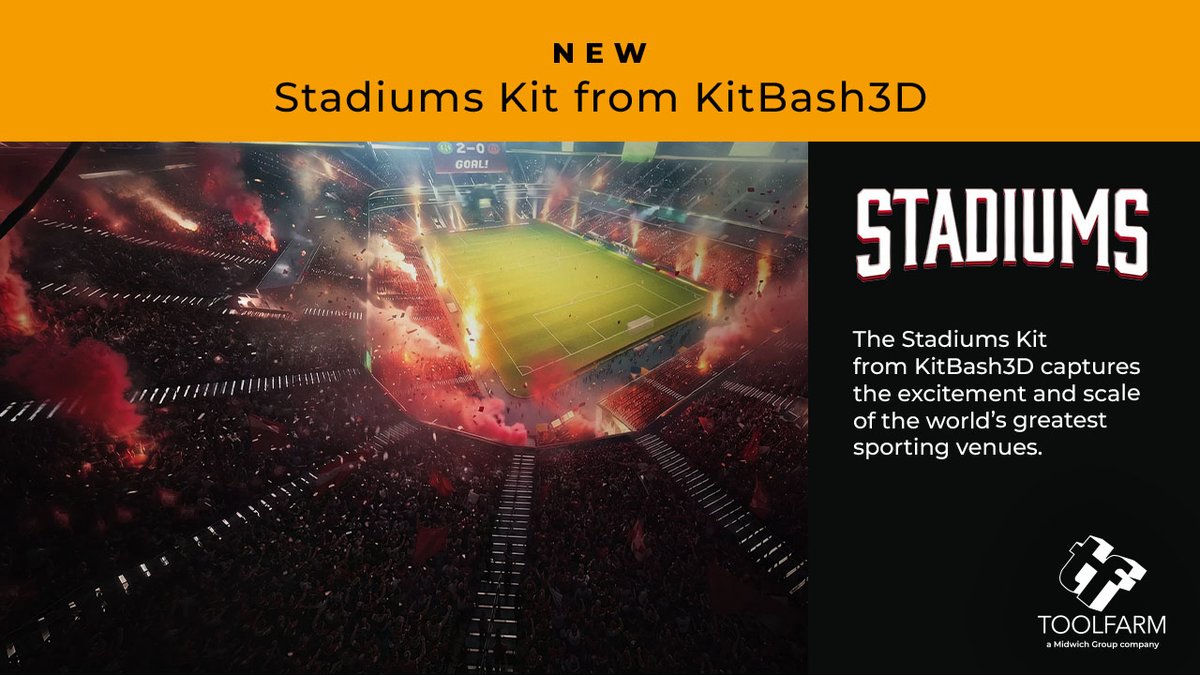 ToolfarmJapan's tweet photo. 🏟️ スポーツシーンをリアルに再現!
KitBash3Dの新作 Stadiums Kit が登場⚽🏟️
サッカーや野球など多彩なスタジアムを構築できる3Dアセットを収録。試合会場からコンサート会場まで活用できます。
詳しくはこちら👇
https://t.co/9pwAKEuHiU
#KitBash3D #Blender #UnrealEngine #Unity #ゲーム開発 https://t.co/GLEVjhTuQq