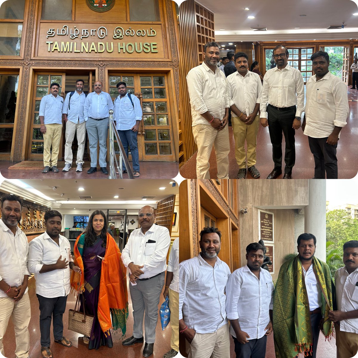 Loknathan8's tweet photo. Honoured to pay a courtesy visit to Hon'ble Ministers Ms. Keerthana and Mr. Vijay Balaji, and meet Mr.Venkatramanan at , New Delhi, on behalf of DelhiTamizhaga Vetri Kazhagam
Selvaraj Mahendran (Advocate, Supreme Court of India), M. Loknathan, K. Ramaraj
@TVKPartyHQ @actorvijay https://t.co/1TSa9FGIQE