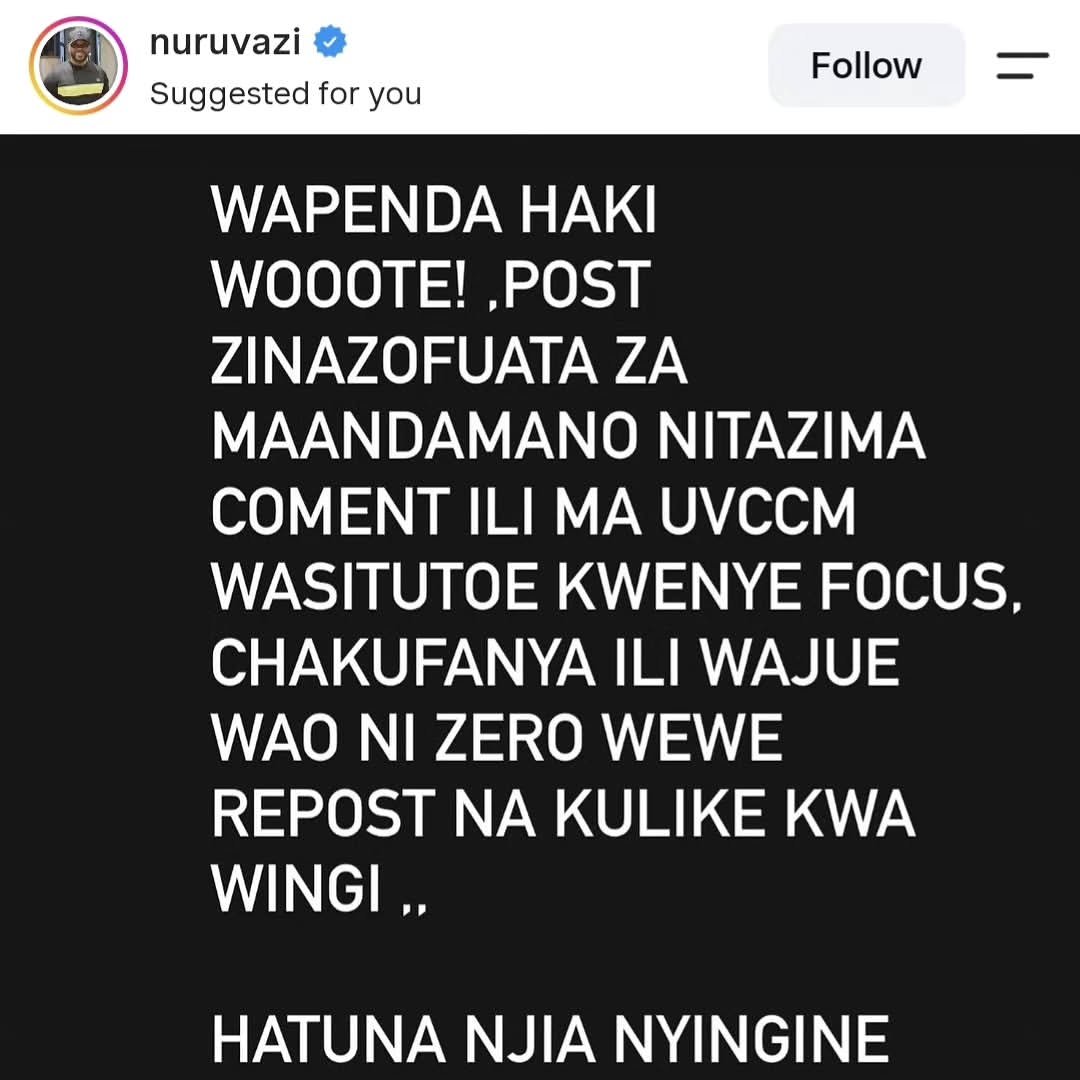 RashdaZunde's tweet photo. Sikuzote mnafiki na mzushi hawezi kuvumilia kukosolewa. 

Ndiyo maana mara nyingi hukimbia maoni na mijadala yenye hoja, kwa sababu uzushi na propaganda havidumu mbele ya ukweli na ushahidi. https://t.co/tfGVqG7fJf