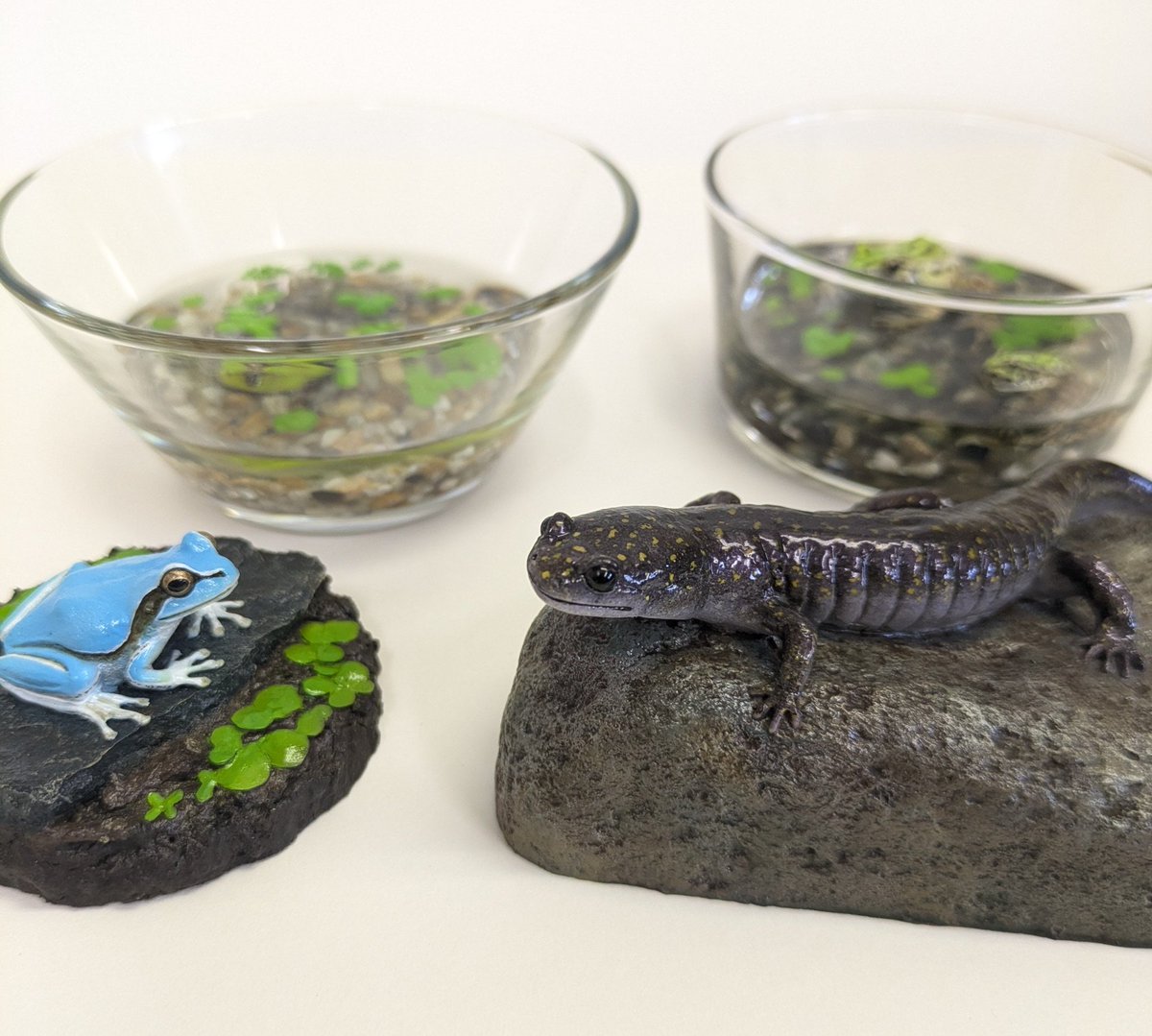 博物ふぇすに持っていく置物系です。水面ジオラマは新たに制作すること