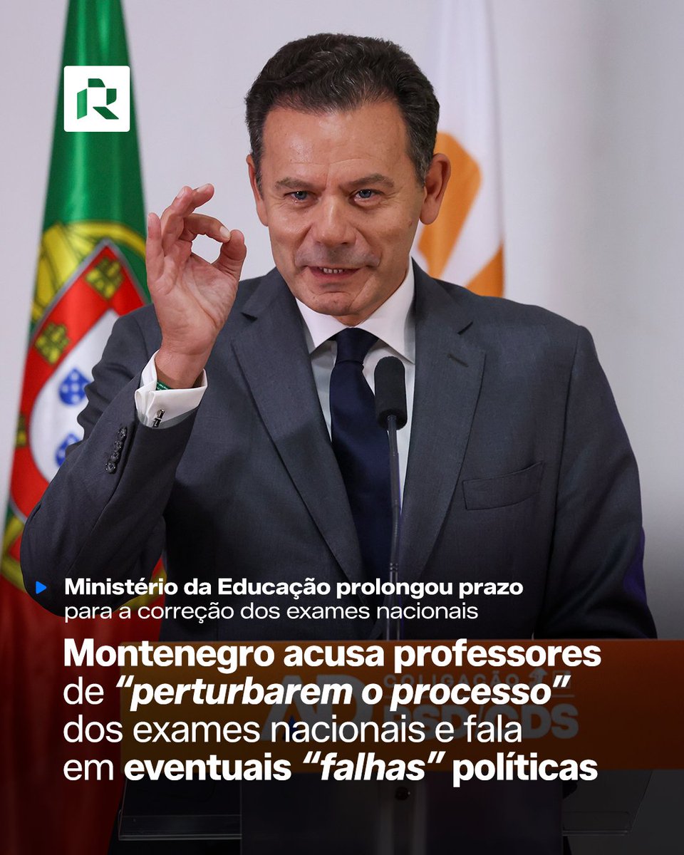 Renascenca's tweet photo. Luís Montenegro reconhece que o processo de digitalização e posterior correção dos exames nacionais é complexo e difícil, mas diz que há professores que estão contra esta mudança e estão a criar todo este clima que está a perturbar o processo. https://t.co/lcFKpqzuCv