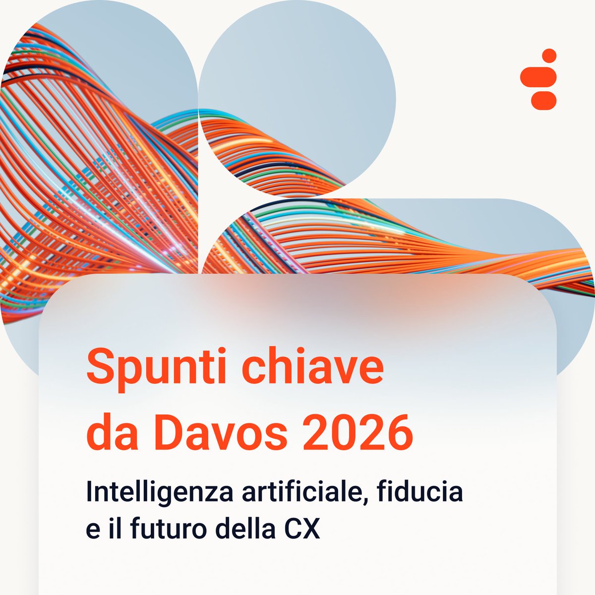 Genesys_IT's tweet photo. Il futuro della Customer Experience non dipende solo dall'AI.

Dipende dalla responsabilità con cui sapremo utilizzarla.

Dal World Economic Forum di Davos 2026, gli insight Genesys su #AI, governance e innovazione responsabile.

📖 https://t.co/ozjhUSYq5K https://t.co/AObOLZrAup