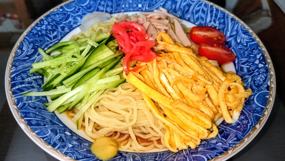 SgJune21's tweet photo. 冷やし中華、作りました✨😋 https://t.co/5eqce82yKI