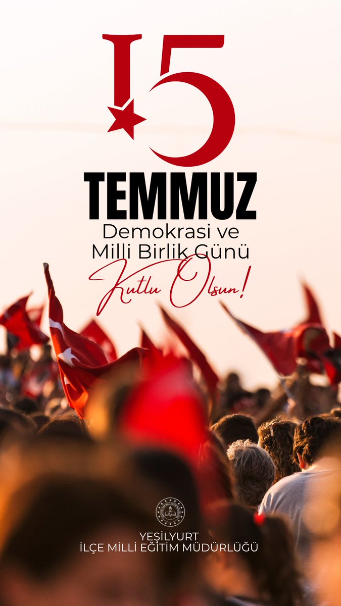 yesilyurtmem44's tweet photo. Milletimizin birlik ve beraberlik ruhuyla demokrasiye, bağımsızlığa ve millî iradeye sahip çıktığı tarihi bir destan...🇹🇷

15 Temmuz Demokrasi ve Millî Birlik Günü'nde aziz şehitlerimizi rahmet ve minnetle, kahraman gazilerimizi ise şükranla anıyoruz.🇹🇷

@tcmeb @behcet_bakir https://t.co/0IyKADrn7H