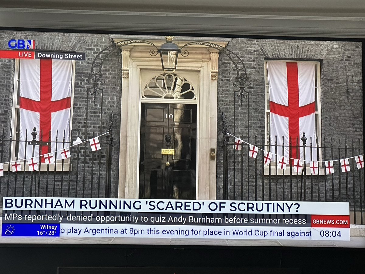 PeterVerrinder's tweet photo. @GBNEWS I thought we weren’t allowed to fly our racist flag ? Will Keir be getting a fine or arrested for this ? https://t.co/t2YbOYtged