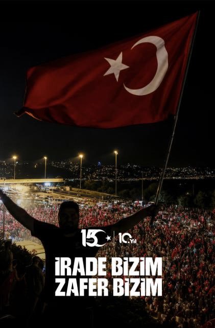 TC_CezayirBE's tweet photo. Aziz milletimizin destansı mücadelesiyle akim bırakılan 15 Temmuz hain darbe girişiminin 10. yıldönümünde demokrasi uğruna şehit düşen kahramanlarımızı rahmet, gazilerimizi minnetle anıyoruz.

#İradeBizimZaferBizim https://t.co/H05zjW1Dnh